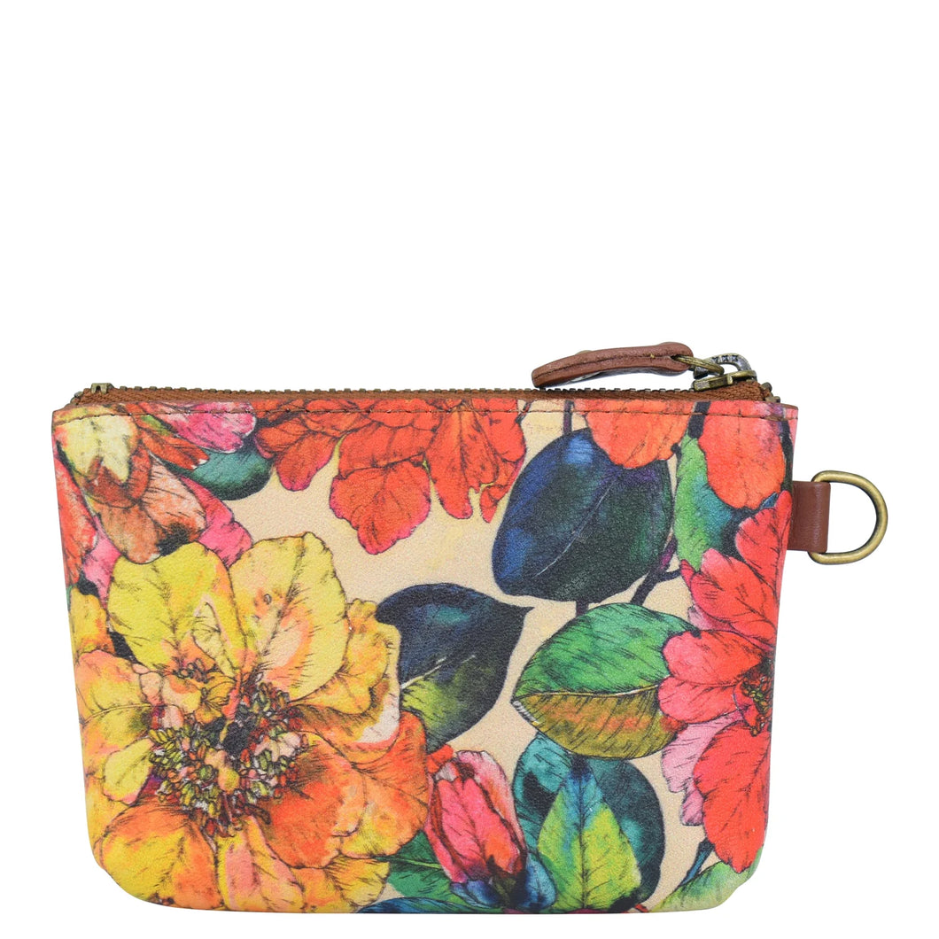 ANUSCHKA 1824 COIN POUCH CAMELIA TAN