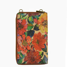 Load image into Gallery viewer, ANUSCHKA 1978 PHONE WALLET CAMELIA TAN
