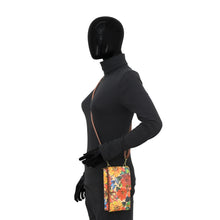 Load image into Gallery viewer, ANUSCHKA 1978 PHONE WALLET CAMELIA TAN
