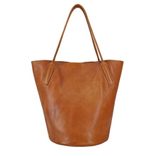 Load image into Gallery viewer, LATICO MILES BUCKET TOTE COGNAC
