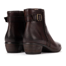Load image into Gallery viewer, PIKOLINO W7P-8501 ANKLE BOOTS WITH DECORATIVE BUCKLE CAOBA BROWN
