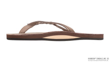 Load image into Gallery viewer, RAINBOW SANDALS FLIRTY BRAIDY SINGLE LAYER 1/2" NARROW STRAP DARK BROWN

