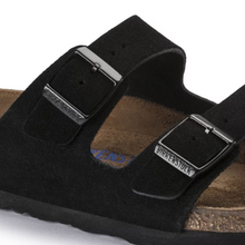 Load image into Gallery viewer, BIRKENSTOCK ARIZONA BLACK SUEDE LEATHER
