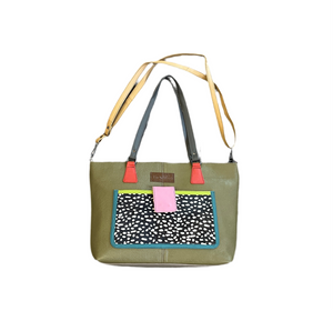 SORUKA TEMIS SHOULDER BAG OLIVE MULTI