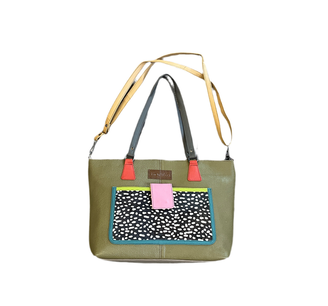 SORUKA TEMIS SHOULDER BAG OLIVE MULTI