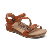 Load image into Gallery viewer, AETREX JILLIAN WALNUT WOMENS SANDAL 
