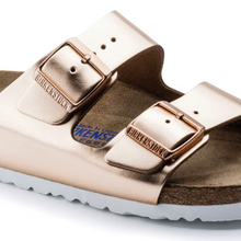 Load image into Gallery viewer, BIRKENSTOCK ARIZONA COPPER METALLIC LEATHER
