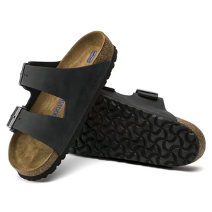 BIRKENSTOCK ARIZONA BLACK OILED LEATHER