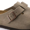 BIRKENSTOCK BOSTON TAUPE SUEDE LEATHER NARROW