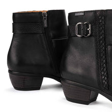 Load image into Gallery viewer, PIKOLINO W7P-8501C1 ANKLE BOOT WITH DECORATIVE BUCKLE BLACK
