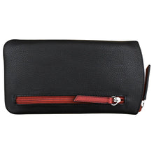 Load image into Gallery viewer, ILI NEW YORK LEATHER EYEGLASS CASE BLACK/RED
