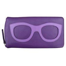 Load image into Gallery viewer, ILI NEW YORK LEATHER EYEGLASS CASE PLANET PURPLE
