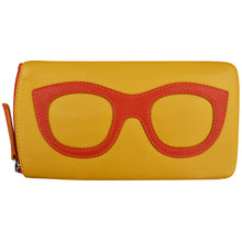 Load image into Gallery viewer, ILI NEW YORK LEATHER EYEGLASS CASE YELLOW/ORANGE
