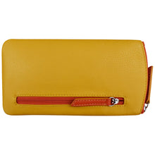 Load image into Gallery viewer, ILI NEW YORK LEATHER EYEGLASS CASE YELLOW/ORANGE
