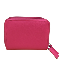 Load image into Gallery viewer, ILI NEW YORK 6714 DOUBLE ZIP CARD HOLDER INDIAN PINK
