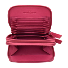 Load image into Gallery viewer, ILI NEW YORK 6714 DOUBLE ZIP CARD HOLDER INDIAN PINK
