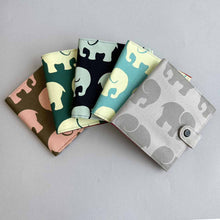 Load image into Gallery viewer, MALIA DESIGNS SQUARE ELEPHANT WALLET TEAL

