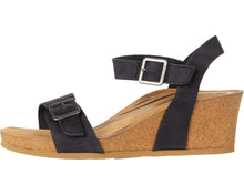 Load image into Gallery viewer, AETREX LEXA WEDGE BLACK NUBUCK
