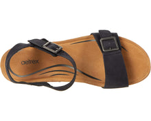Load image into Gallery viewer, AETREX LEXA WEDGE BLACK NUBUCK
