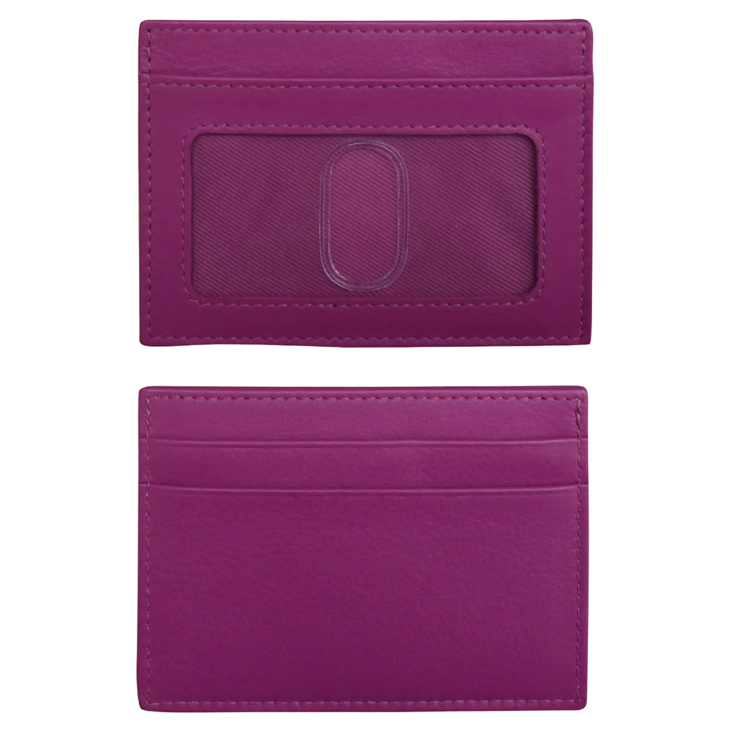 ILI NEW YORK 7201 ID AND CREDIT CARD HOLDER ORCHID