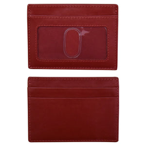 ILI NEW YORK 7201 ID AND CREDIT CARD HOLDER RED