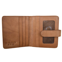 Load image into Gallery viewer, ILI NEW YORK 7301 BI-FOLD LEATHER CREDIT CARD WALLET ANTIQUE SADDLE

