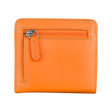 Load image into Gallery viewer, ILI NEW YORK 7831 BI-FOLD WALLET PAPAYA/TURQUOISE
