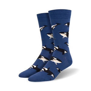 SOCKSMITH MENS WHALE HELLO THERE BLUE