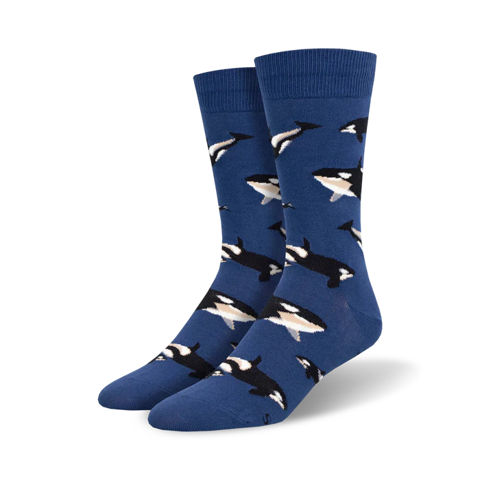 SOCKSMITH MENS WHALE HELLO THERE BLUE