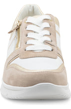 Load image into Gallery viewer, ARA NEVADA 3 LEATHER SNEAKER WHITE
