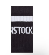 Load image into Gallery viewer, BIRKENSTOCK COTTON CREW STRIPE SOCKS BLACK AND WHITE
