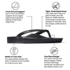 ARCHIES FOOTWEAR FLIP FLOPS BLACK (UNISEX)