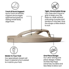 Load image into Gallery viewer, ARCHIES FOOTWEAR FLIP FLOPS TAUPE (UNISEX)
