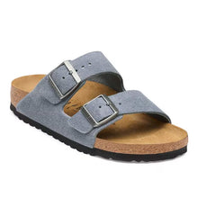 Load image into Gallery viewer, BIRKENSTOCK ARIZONA STONE BLUE SUEDE  MENS
