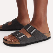 Load image into Gallery viewer, BIRKENSTOCK ARIZONA SUEDE CHARCOAL NARROW
