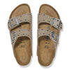 BIRKENSTOCK ARIZONA RIVETS NARROW TAUPE SUEDE