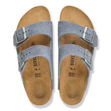 Load image into Gallery viewer, BIRKENSTOCK ARIZONA STONE BLUE SUEDE NARROW
