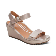 Load image into Gallery viewer, Andrea Platinum Sandal Aetrex
