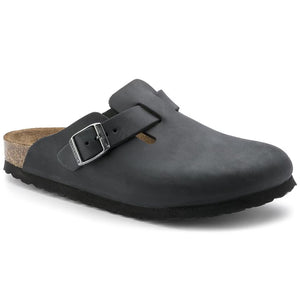 Boston Black Oiled Leather Birkenstock