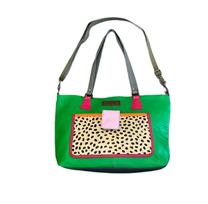 SORUKA TEMIS SHOULDER BAG GREEN MULTI