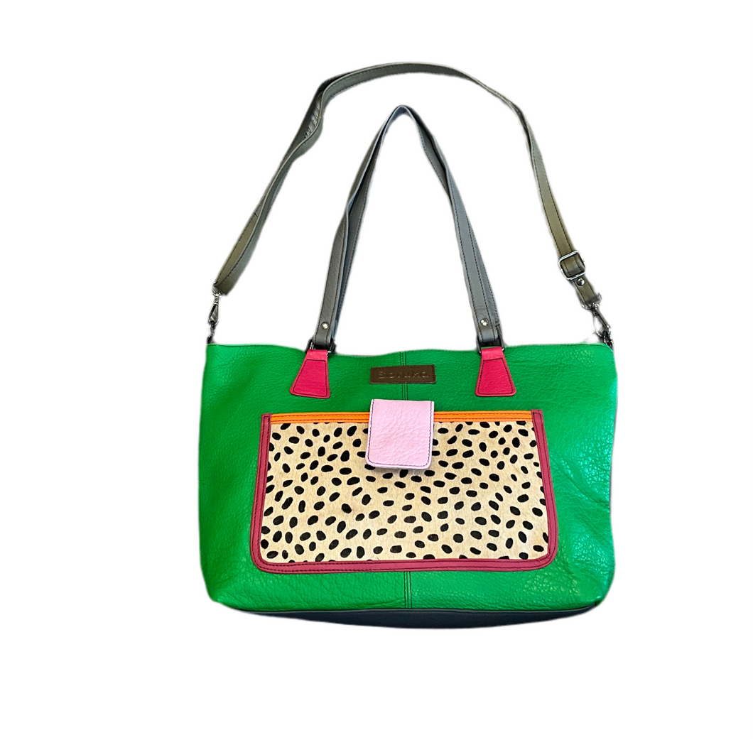 SORUKA TEMIS SHOULDER BAG GREEN MULTI