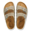 BIRKENSTOCK ARIZONA CHUNKY TAUPE TONAL SUEDE