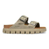 BIRKENSTOCK ARIZONA CHUNKY TAUPE TONAL SUEDE