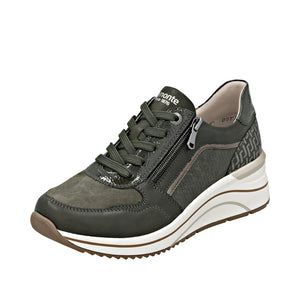REMONTE DOT16 WEDGE SNEAKER GREEN