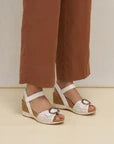 Load image into Gallery viewer, DANSKO STELLA WOVEN WEDGE WHITE (CLEARANCE FINAL SALE)
