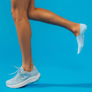 FEETURES NO SHOW WOMENS ELITE BLUE CRYSTAL