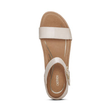 Load image into Gallery viewer, AETREX SYDNEY ESPADRILLE WEDGE IVORY
