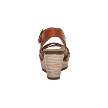 Load image into Gallery viewer, AETREX ANNA WEDGE SANDAL COGNAC
