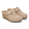 BIRKENSTOCK FANNY WEDGE CLOG WARM SAND