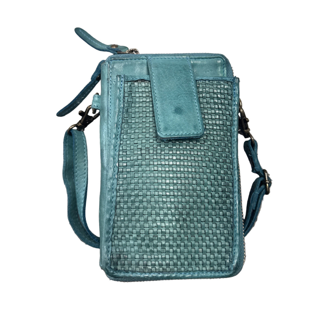 MILO EXPRESSIONS 500 ELLA CROSSBODY PHONE WALLET DENIM